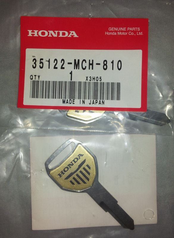 Honda vtx key blank #6
