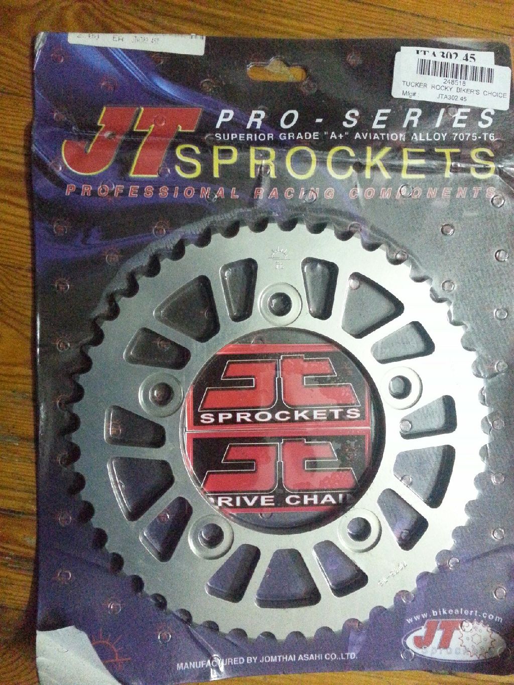 JT Sprockets -  Chains/Sprocket - JT Aluminium Racing Rear Sprockets - 45 Teeth