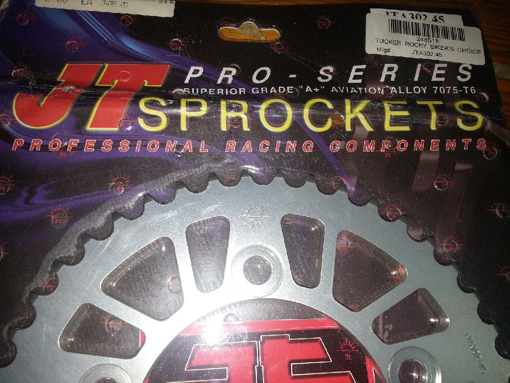 JT Sprockets - Chains/Sprocket - JT Aluminium Racing Rear Sprockets - 45 Teeth 