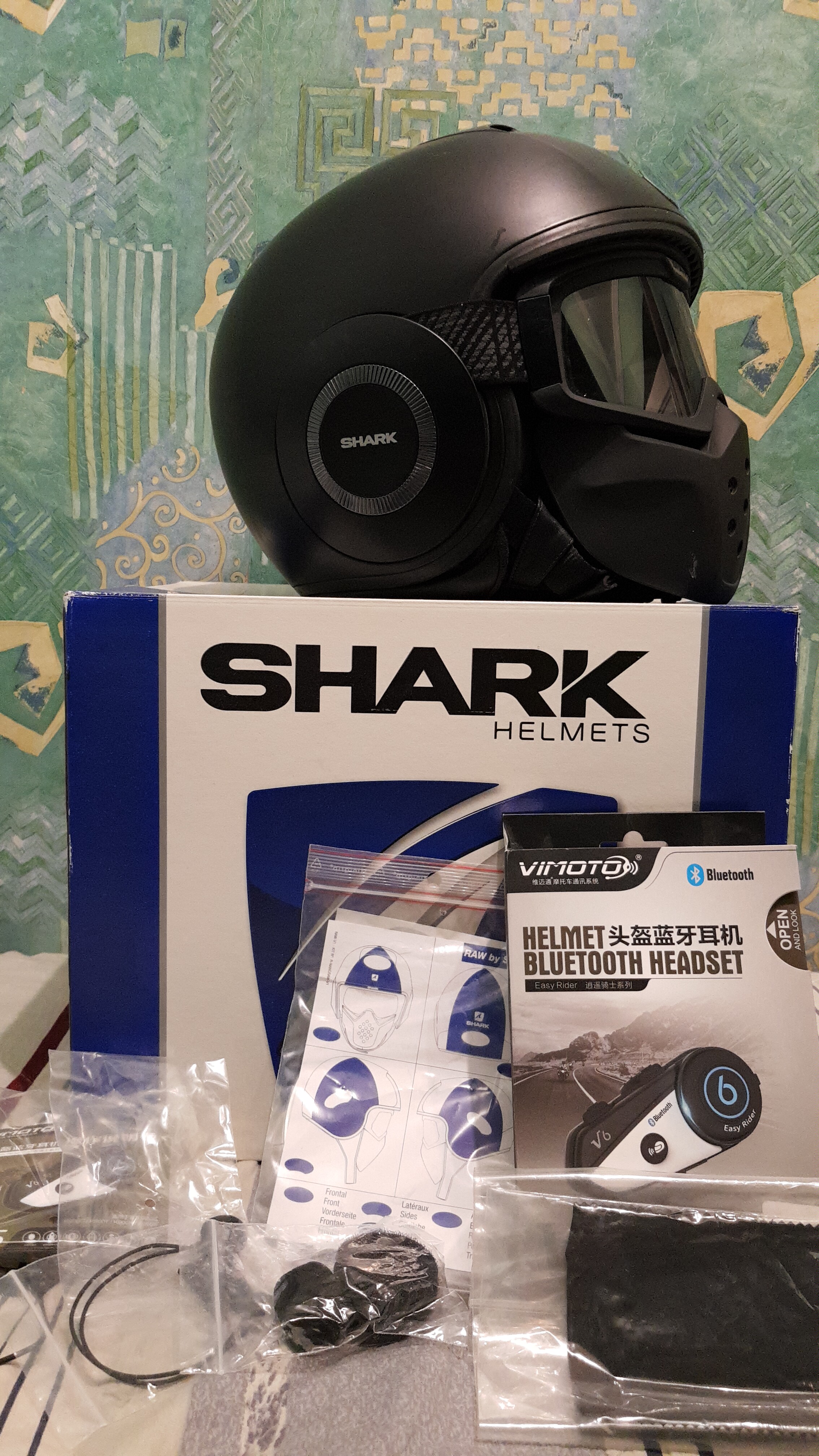 Shark raw helmet and vimoto  - Helmet - Shark raw helmet and vimoto  
